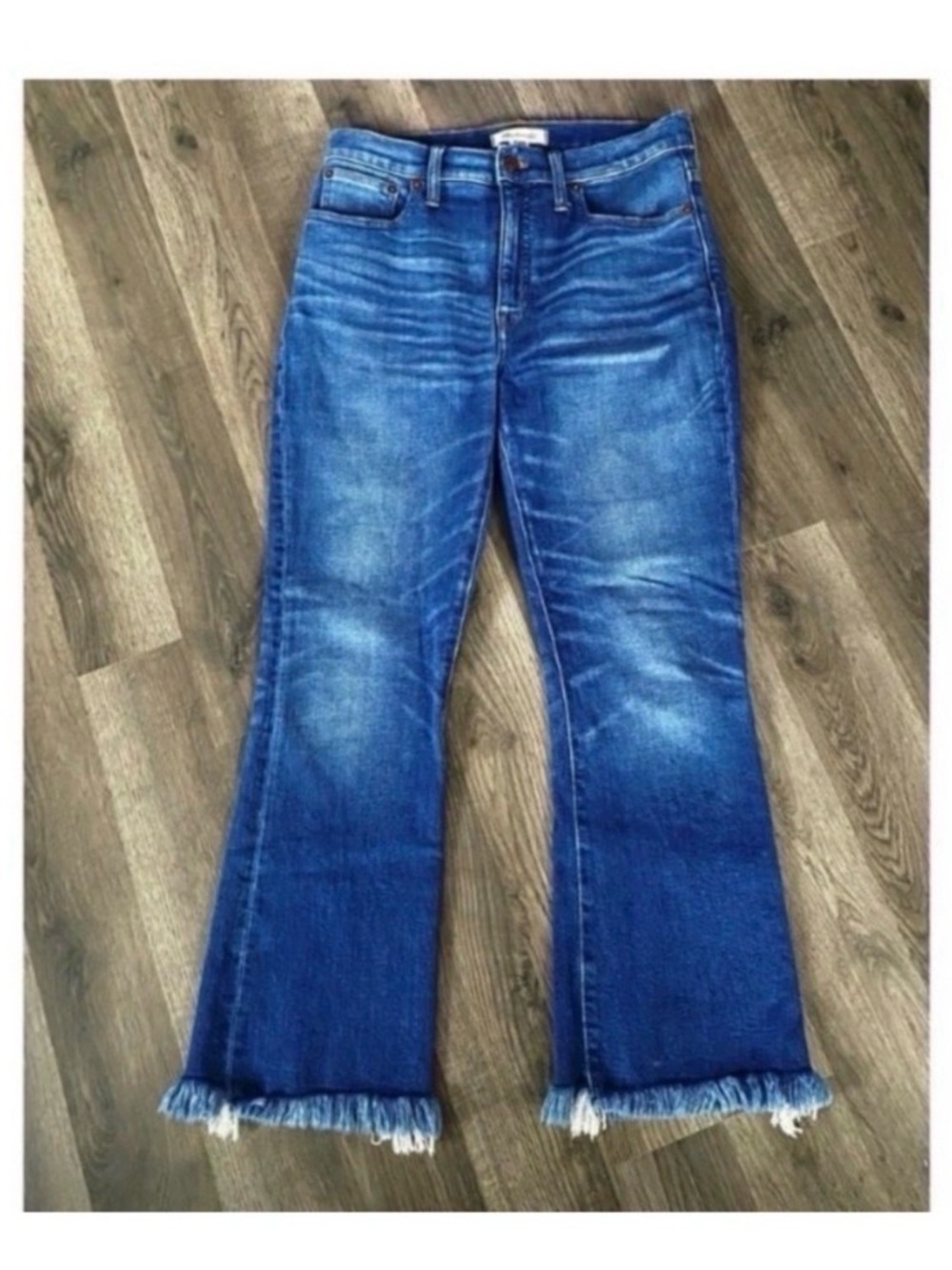 MADEWELL Fringe Flare Crop Jeans - Picture 6 of 10
